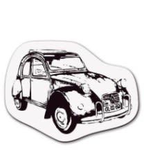 Timbre De Acrilico Figura De Auto Viejo Set Inicial De Acrilico Para Estudiantes1