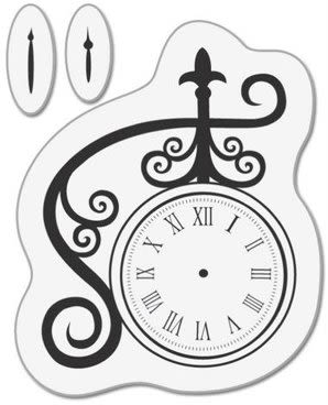 Timbre De Acrilico Figura De Reloj Con Puntos Set Inicial De Acrilico Para Estudiantes1