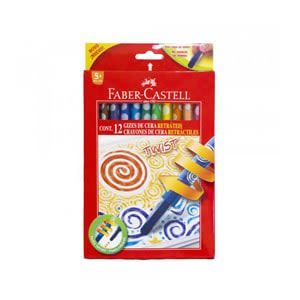 Set de creyones de cera Retractil x 12 Uds1