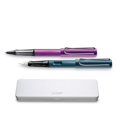 Set Lamy Al-Star Pluma Petrol + Roller Lila1