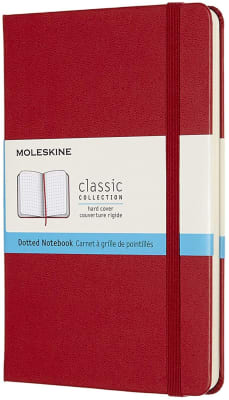 Classic notebook - T. Dura - Medium - Rojo escarlata - De puntos1