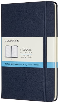 Classic notebook - T. Dura - Medium - Azul Zafiro - De puntos1