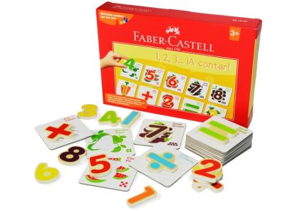 Juego Creativo De Numeros En Ingles A Contar 1,2,3,, (15 Bloques de Madera+ 15 Tarjetas) niños De 3+1