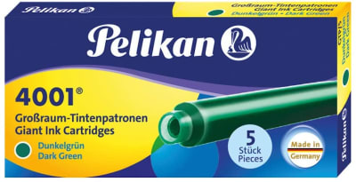 Repuesto para Pluma Pelikan 4001 5Und verde oscuro1