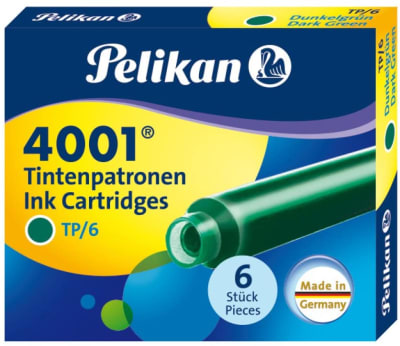 Repuesto para Pluma Pelikan 4001 6Und Verde oscuro1