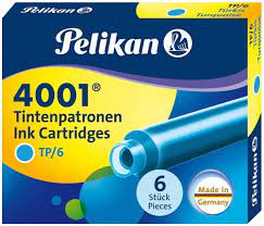 Repuesto para Pluma Pelikan 4001 6Und Turquesa1