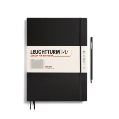Cuaderno Leuchtturm1917 Master Slim A4+ 123P Cuadros, Black1