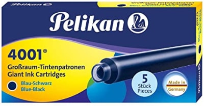 Repuesto Pelikan 4001 para Pluma Giant 5 unidades Azul oscuro1