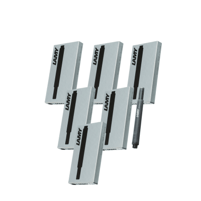 Pack 6 Cartuchos de Tinta T10 Black para Pluma Lamy