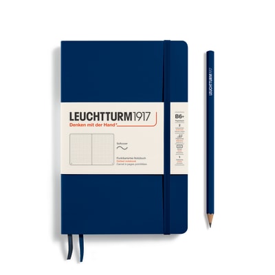 Libreta Leuchtturm1917 Tapa Blanda B6+ 123P Puntos, Navy1