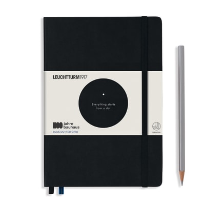 Libreta leuchtturm1917 Bauhaus Mediana A5 Puntos, Black1