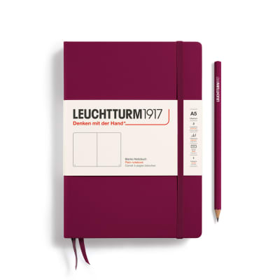 Libreta leuchtturm1917 Tapa Dura Mediana A5 Croquis Port Red1