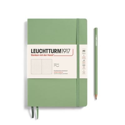 Libreta Leuchtturm1917 Tapa Blanda Medium A5 Puntos, Sage1