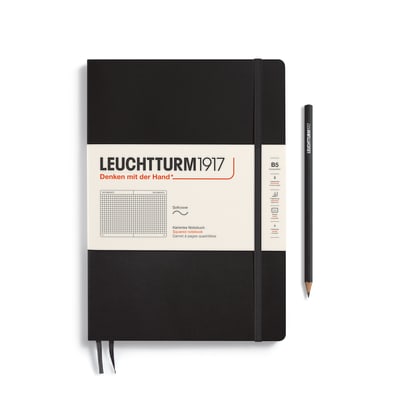 Libreta Composición Leuchtturm1917 T.Blanda B5 Cuadros Black1