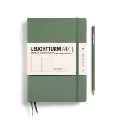 Libreta leuchtturm1917 Tapa Dura Mediana A5 Croquis, Olive1
