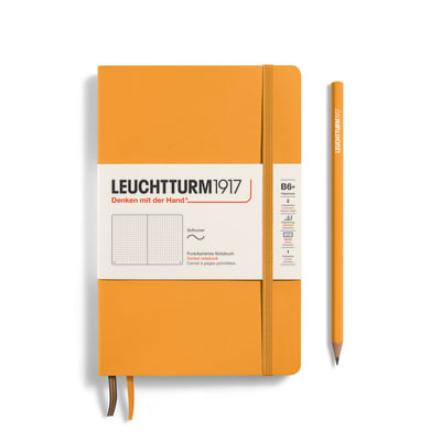 Libreta Leuchtturm1917 Tapa Blanda B6 Puntos, Rising Sun1