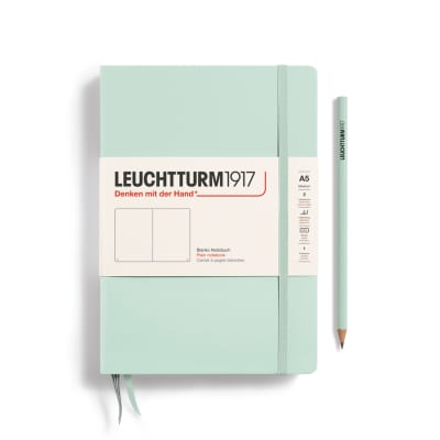 Libreta leuchtturm1917 T. Dura Mediana A5 Croquis Mint Green1
