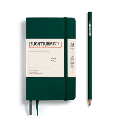 Libreta Pocket leuchtturm T.Blanda A6 Croquis Forest Green1