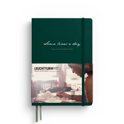 Libreta leuchtturm1917Med A5 Some Lineas A Day Forest Green1
