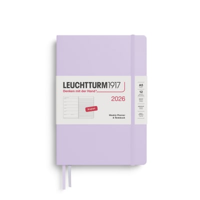 Agenda 2026 leuchtturm1917 Semanal &Libreta Mediana A5 Lilac1