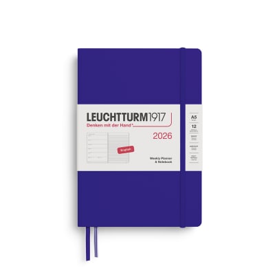 Agenda Leuchtturm1917 2026 Semanal & Libreta Mediana A5, Ink1