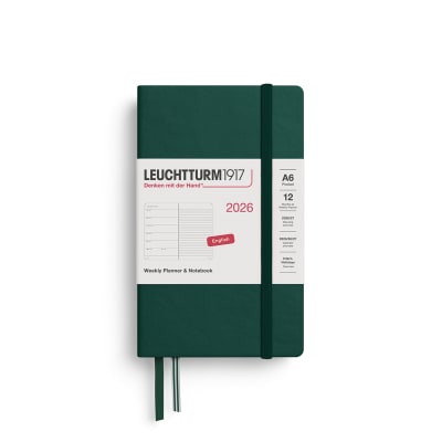 Agenda 2026 leuchtturm1917 Semanal & Libreta Pocket A6, Verde1