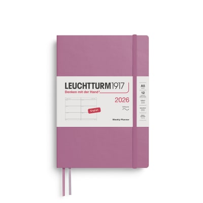 Agenda 2026 Semanal &Libreta Mediana A5 T.blandas Dusty Rose1