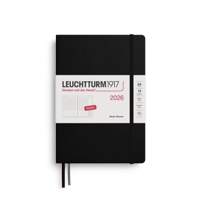 Agenda Leuchtturm1917 2026 Semanal A5, Black1