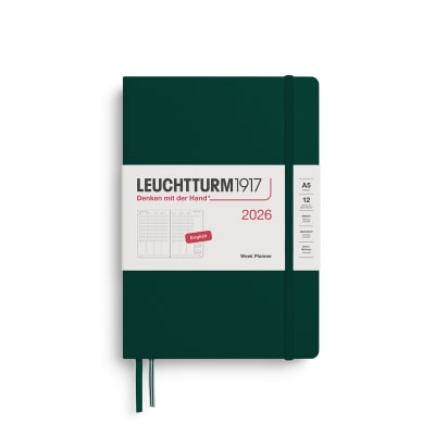 Agenda leuchtturm1917 2026 Semanal A5, Forest Green1