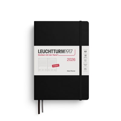 Agenda 2026 leuchtturm1917 Diaria Mediana A5, Black1