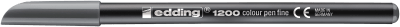 Marcador fibra Edding E-1200 Gris1