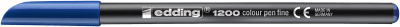 Marcador fibra Edding E-1200 Azul acero1