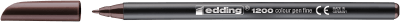 Marcador fibra Edding E-1200 Café oscuro