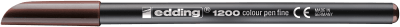 Marcador fibra Edding E-1200 Café oscuro