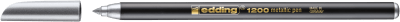 Marcador fibra Edding E-1200 Plateado metalizado