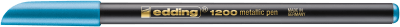 Marcador fibra Edding E-1200 Azul metalizado1