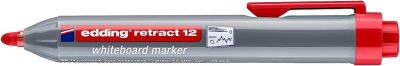 Marcador para pizarras blancas Edding E-12 Retractil Rojo1