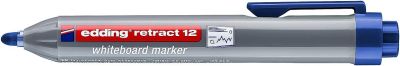 Marcador para pizarras blancas Edding E-12 Retractil Azul1