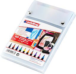Set 10 marcador punta pincel Edding-1340 variedad
