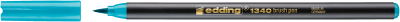 Marcador punta pincel Edding-1340 Turquesa1