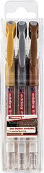 Set 3 Rollerballs Gel Edding E-2185 Metalico (53/54/55)1