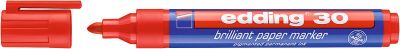 Marcador Brillante Papel edding E-30 Rojo1