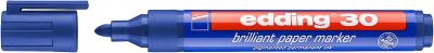 Marcador Brillante Papel edding E-30 Azul1
