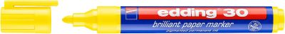 Marcador Brillante Papel edding E-30 Amarillo