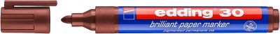 Marcador Brillante Papel edding E-30 Café1