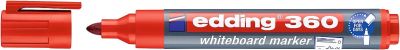 Marcador para pizarras blancas Edding 360 Rojo