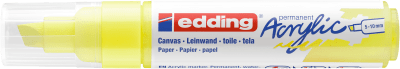 Marcador Acrílico trazo grueso Edding e-5000 Amarillo neón