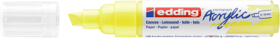 Marcador Acrílico trazo grueso Edding e-5000 Amarillo neón