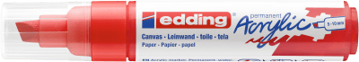 Marcador Acrílico trazo grueso Edding e-5000 Rojo1