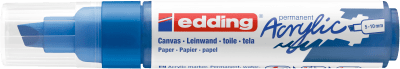 Marcador Acrílico trazo grueso Edding e-5000 Amarillo Azul1